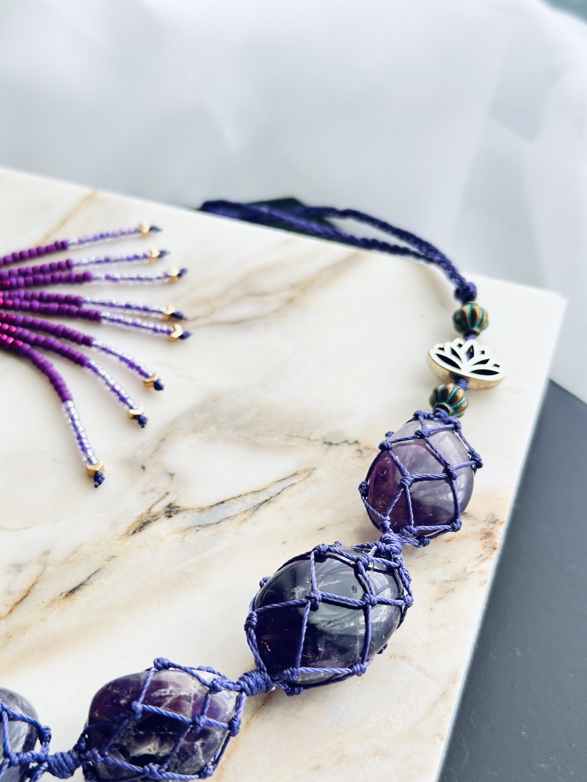 Handmade Chakra Hanging Ornament - (Purple/Violet) - Image 2