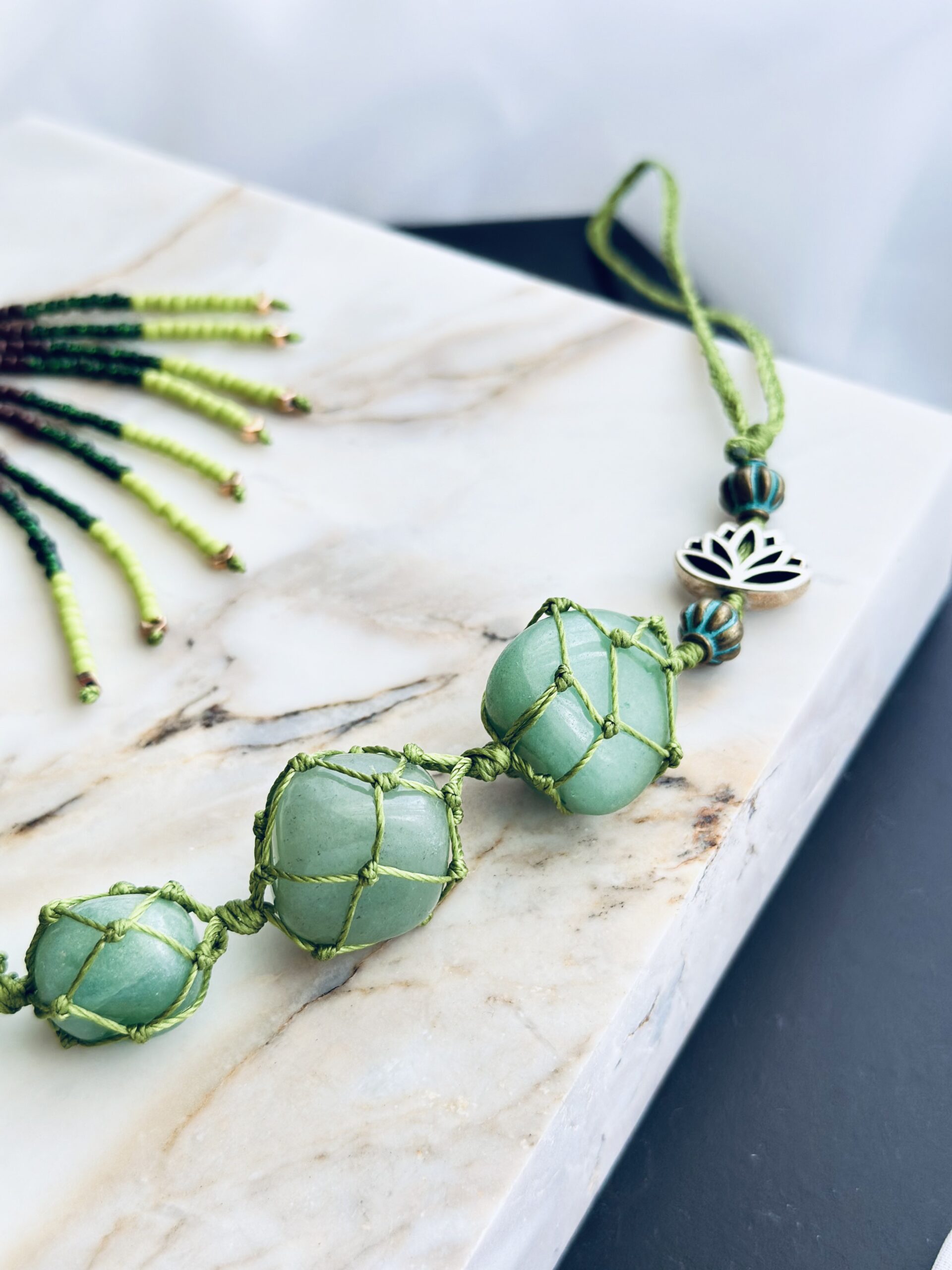 Handmade Chakra Hanging Ornament - (Green) - Image 2