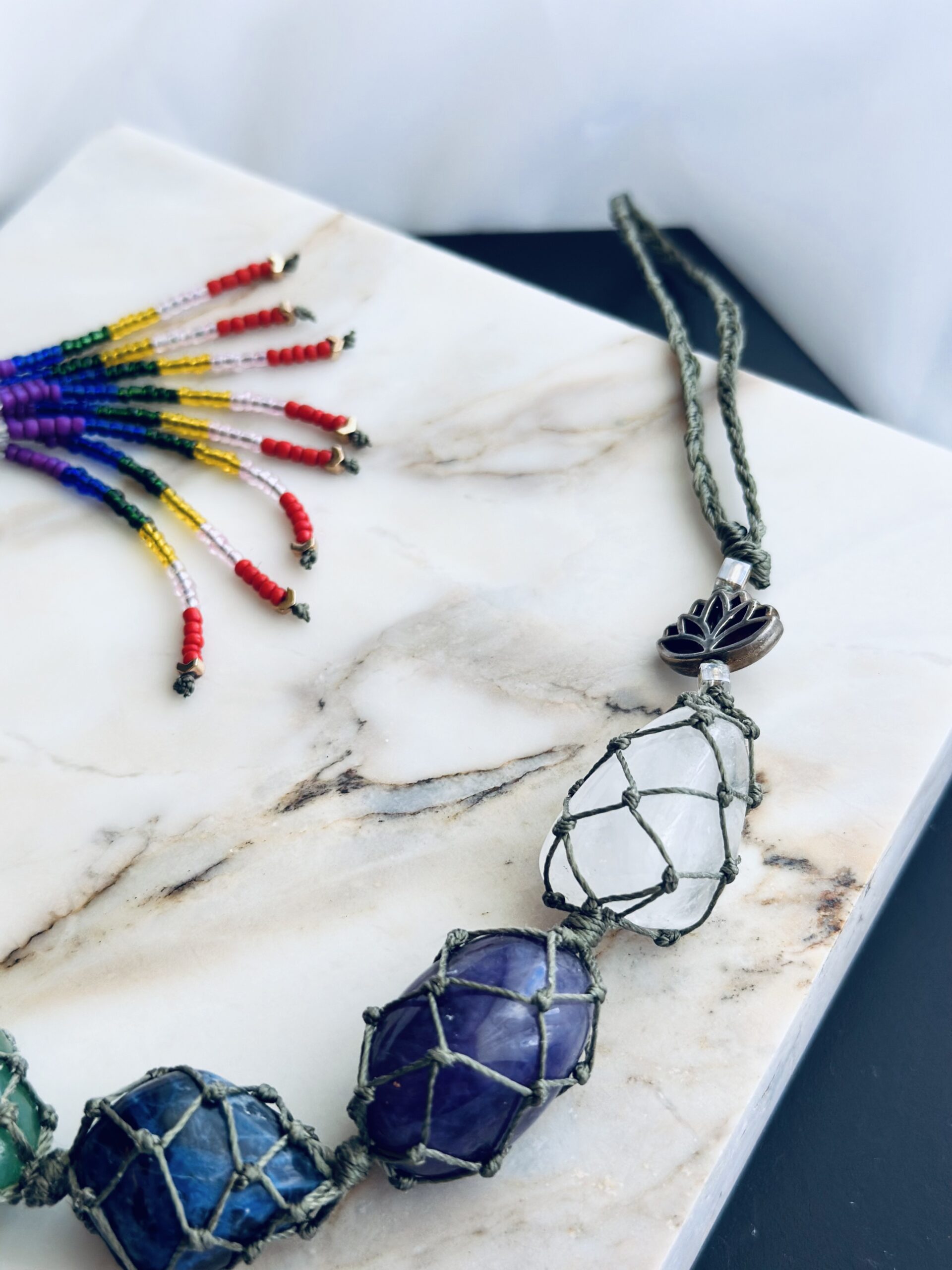 Handmade Chakra Hanging Ornament - (7 Chakra Colors) - Image 2