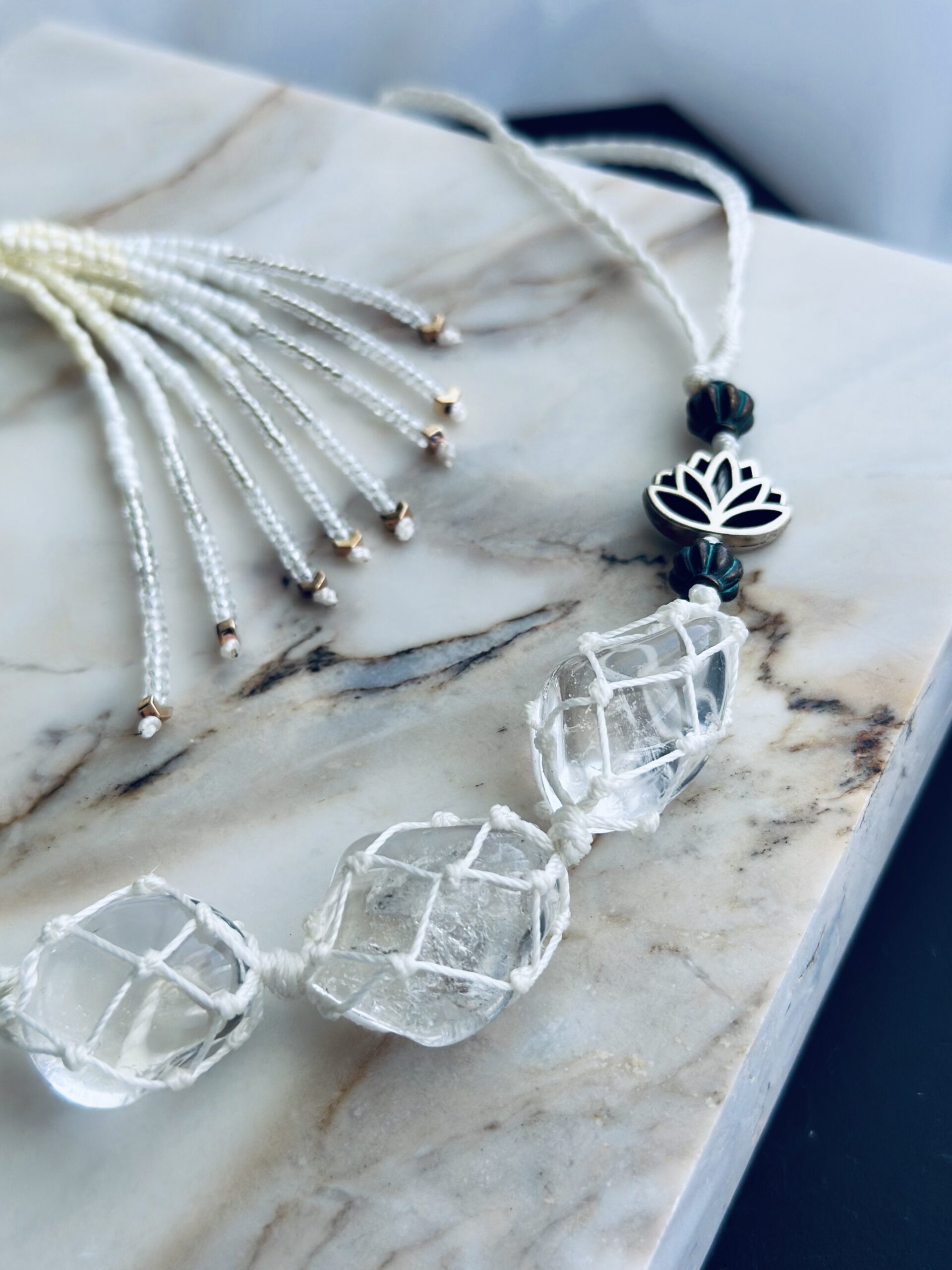 Handmade Chakra Hanging Ornament - (Clear) - Image 2