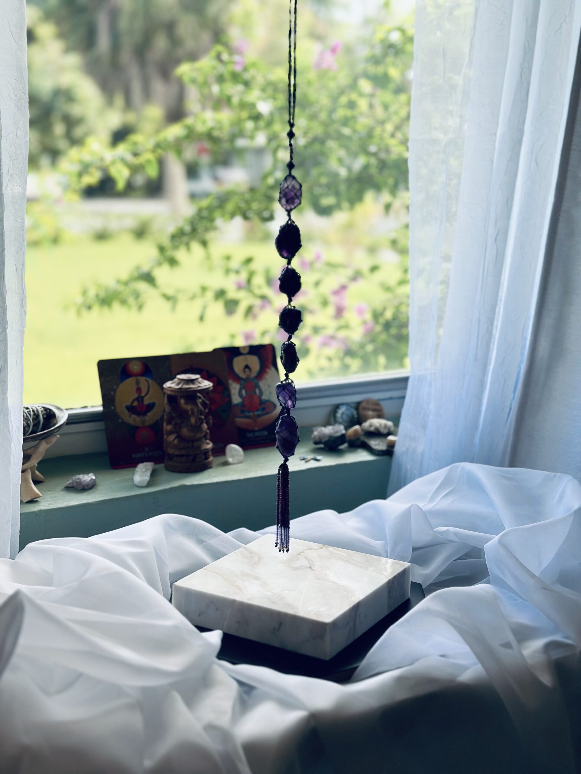 Handmade Chakra Hanging Ornament - (Red) - Image 5