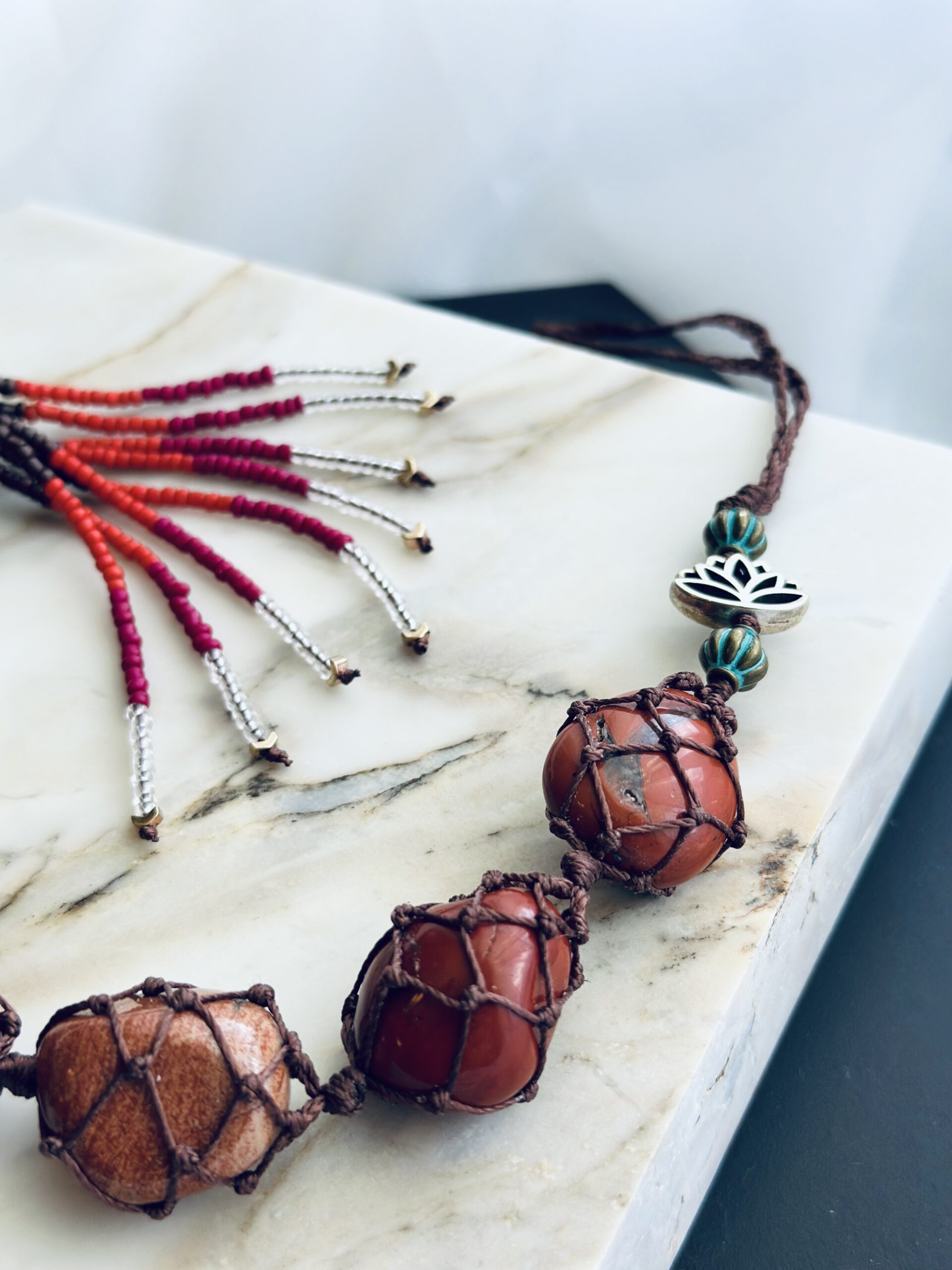 Handmade Chakra Hanging Ornament - (Red) - Image 2